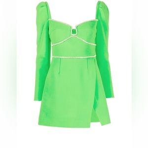 Self Portrait Embellished Crepe Minidress